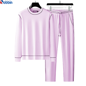 Conjunto de Sudadera con Capucha Estampada de Invierno para Hombre, Talla Grande, Color Sólido, Cuello Redondo, Manga Larga, con Pantalones con Cordón - Product Image 4