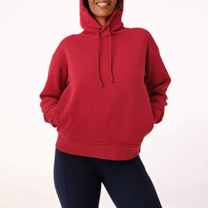 Sudaderas con Capucha para Mujer de Diseño Personalizado del Fabricante, de Alta Calidad, 100% Algodón, Forro Polar, Invierno, Cierre Frontal Largo, Logotipo Impreso Personalizado - Product Image 3