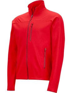 Veste en polaire rouge pour homme, fermeture éclair intégrale, col montant, coupe-vent, vêtement décontracté d'automne, coupe régulière, matière polyester - Product Image 3