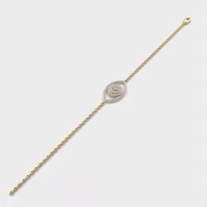 Sparkling Moissanite Diamond Bracelet High Quality 18K Yellow Gold Non-Fade Hip Hop Jewelry for <b>Men</b> and Women - Product Image 2
