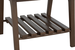 Mesa de Centro Moderna de Madera con Estante y Diseño Cónico para Salón y Sala de Estar - Product Image 4