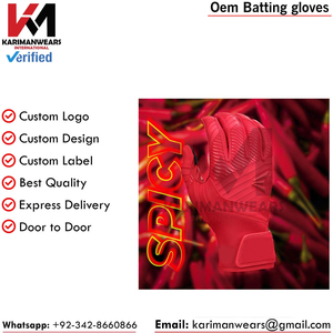 Guantes de Bateo de Béisbol Profesionales de Cuero, Ligeros, Transpirables, Duraderos y Cómodos - Product Image 4