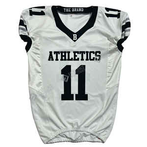 Maillot de football américain personnalisé 2026 – Cadeau pour hommes, femmes, jeunes et enfants – Fans de sport – Nom et numéro d'équipe imprimés et brodés – Dégradé - Product Image 2