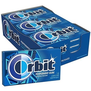 Chewing-gum Orbitt sans sucre à la menthe verte, paquets de 14 pièces - Product Image 6