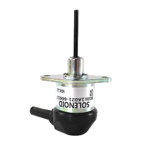โซลินอยด์ตัดน้ำมันเชื้อเพลิง 12V รุ่น 1A021-60017 SINOCMP สำหรับเครื่องยนต์ดีเซล Kubota V1505 รถแทรกเตอร์ รถขุด อะไหล่แท้ OEM - Product Image 1