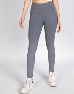 Leggings moulants pour femmes, taille haute, unis, respirants, sans coutures, avec logo personnalisé, en Spandex/Polyester, pour prix de gros, faible MOQ - Product Image 2