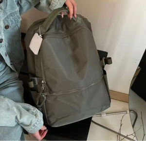 Minimalist Black <b>Backpack</b> Water Resistant Nylon Rucksack Heavy Duty Zipper Business Travel Daypack - Product Image 4
