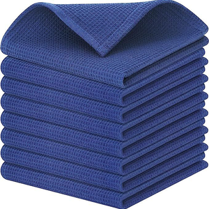 Serviette de cuisine en coton gaufré nid d'abeille, épaisse et absorbante, pour la vaisselle et le nettoyage - Product Image 3