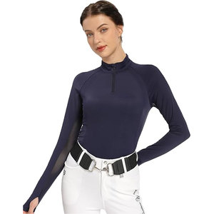 Ropa Ecuestre de Venta Caliente, Camisetas de Manga Larga con Diseño Personalizado para Mujer, Camisa de Competición para Montar a Caballo - Product Image 5