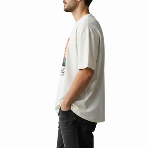 Camiseta para Hombre 2026, Holgada, de Algodón, Transpirable, Suave, Informal, para Uso Diario, Estilo Urbano, Moda Casual - Product Image 4