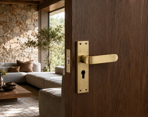 Cerradura de Palanca Moderna para Puerta de Madera, Cerraduras para Dormitorio, Baño, Cocina, Hotel, Fácil Instalación, Ambidiestra, Premium, Minimalista - Product Image 5