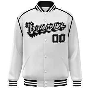 Chaqueta Varsity de Lona Estilo Urbano para Invierno, con Logotipo de Club Deportivo, Letras de Béisbol, Cuello Alto, Transpirable - Product Image 3