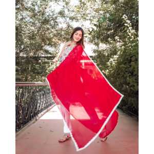 Conjunto de Traje Buta Multicolor con Base Blanca, Talla XS - Product Image 2