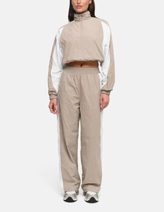 Womens Oversized Crop Windbreaker Set Lightweight Waterproof <b>Jacket</b> Jogger <b>Track</b> Pants Streetwear Casual Outdoor Sweatsuit Coat - Product Image 1