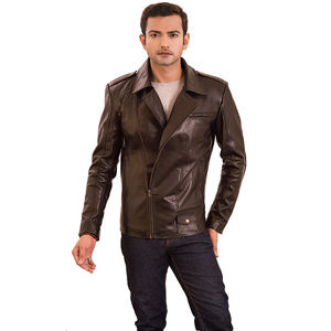Chaqueta de Invierno para Hombre de Cuero Genuino y Lona, Cómoda, Resistente al Viento, de Secado Rápido, Colores Personalizables Disponibles, al Mejor Precio - Product Image 4