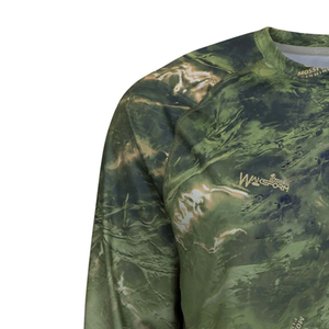 เสื้อเชิ้ตตกปลาและล่าสัตว์สำหรับผู้ชาย ลายพราง แขนยาว แห้งเร็ว ระบายอากาศได้ดี สำหรับการเดินทางกลางแจ้งและตั้งแคมป์ UPF 50+ ไซส์ใหญ่ - Product Image 2
