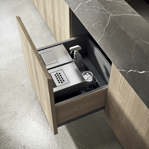 Meubles de cuisine en mélamine de style européen haut de gamme, design moderne modulaire sur mesure, ensemble complet, fabrication OEM au Vietnam, garantie de 2 ans - Product Image 6