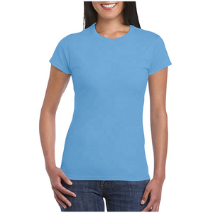 Camiseta Oversize Lisa de Algodón y Poliéster al por Mayor para Mujer, Blusa Casual con Logo Personalizado y Cuello Redondo - Product Image 3