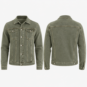 Veste en jean personnalisée pour homme, style minimaliste, denim brut pour marques de boutiques, vente en gros, livraison directe d'usine - Product Image 6