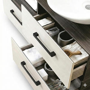 Poignée de tiroir minimaliste carrée en alliage de zinc, poignée de meuble contemporaine pour cuisine, salle à manger, chambre à coucher, commode - Product Image 6