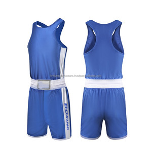 Uniforme de boxe unisexe avec logo personnalisé, logo sur le devant, polyester respirant, séchage rapide, vêtements d'équipe - Product Image 4