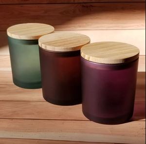 Wholesale Luxury Matte Candle Jar Empty Metal Candle <b>Tins</b> Container Custom Wooden Lid Bulk Candle Vessel Making Jar Candle Jars - Product Image 2