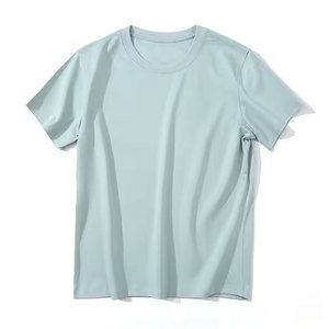 Camiseta de Secado Rápido para Mujer, Transpirable, de Manga Corta, Color Sólido, Informal, para el Verano, Venta al Por Mayor - Product Image 3