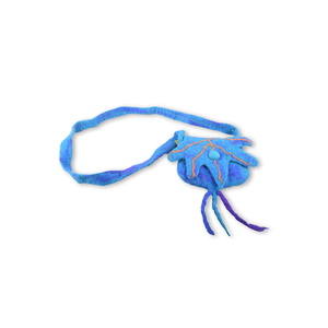 Sac en feutre à rayures Lotus pour enfants et adolescents - Product Image 1
