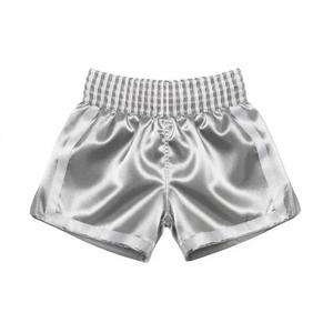 Pantalones Cortos de Boxeo Tailandés de Satén Resistente, Costuras Reforzadas, Cintura Elástica de 7 Filas, Ropa Deportiva, Pantalones Cortos de Muay Thai - Product Image 3