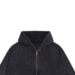 Sweats à capuche délavés à l'acide pour hommes en marque blanche, vente en gros, dernier design vintage, service OEM, vêtements respirants à capuche - Product Image 3