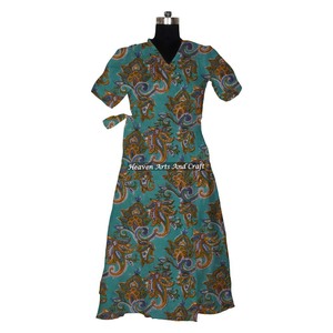 ชุดกิโมโนผ้าฝ้ายพิมพ์ลายช้าง, ชุดราตรีเซ็กซี่สำหรับผู้หญิง - Product Image 5