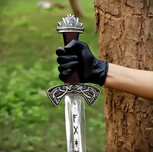 Réplica de Espada Vikinga Suontaka Hecha a Mano - Espada de Acero Inoxidable de Espiga Completa con Funda - Regalo de Aniversario para Esposo, Hombres - Product Image 2