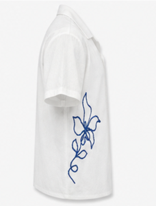 เสื้อเชิ้ตแขนสั้นผู้ชายแบบลำลอง ปกคอพับ เสื้อเชิ้ตฤดูร้อน - Product Image 4