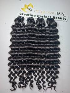 Extensions de cheveux humains vietnamiens Super Double Drawn Paquet de trame de cheveux à vagues profondes brutes Fournisseur de haute qualité Prix de gros - Product Image 6