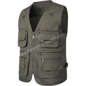 Chaleco de Senderismo para Hombre, Chaleco Multibolsillos, Transpirable, para Caza y Pesca, Chaqueta Deportiva Ligera para Exteriores - Product Image 2