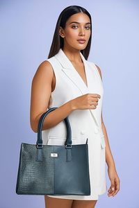 Portefeuille en cuir véritable pour homme WRIZA, blocage RFID, résistant à l'eau, 9 emplacements pour cartes, pince à billets en métal, poche à monnaie zippée, polyester, deux compartiments - Product Image 3