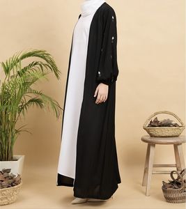 Nouvelle collection 2026 : Magnifique Abaya noire traditionnelle islamique pour femmes – Vêtements musulmans d'Arabie Saoudite et du Golfe - Product Image 4