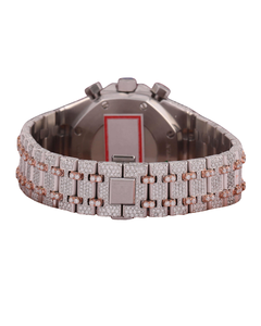 Top High Quality Daily Strong Use Moissanite White <b>Gold</b> Diamond <b>Watch</b> Hidden Clasp Engraved Stick Dial Ready Stock Quartz - Product Image 4