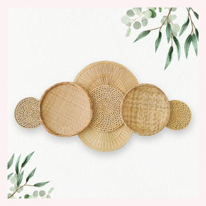 แผงแขวนผนังหวายดีไซน์เนอร์ พร้อมสีที่ปรับแต่งได้ สำหรับตกแต่งภายในบ้านสไตล์โมเดิร์นยุโรป อาร์ตเดโค ของขวัญวันดิวาลี - Product Image 3