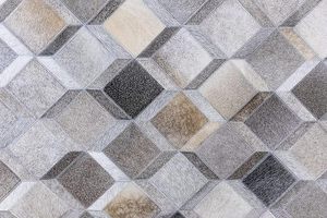 Alfombra de cuero moderna hecha a mano con patrón de caja de rayas abstractas, alfombra gruesa de onda persa para sala de oración o dormitorio - Product Image 5