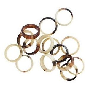Anillo de Cuerno de Búfalo/Bovino Hecho a Mano, Ecológico, de la Mejor Calidad, Moderno, Talla Personalizable, Acabado Pulido Brillante, Artículo Coleccionable - Product Image 3