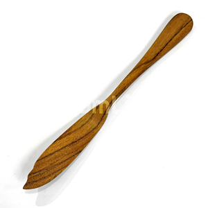 Cuchillo para Mantequilla de Madera de Teca Natural OEM, Espátula de Madera Ecológica para Mermelada, Utensilios de Cocina Sostenibles para Queso - Product Image 1