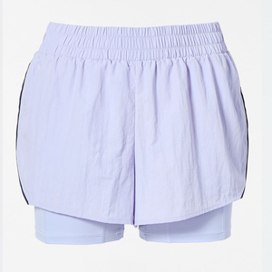 Shorts anti-rides écologiques à double couche, dernière collection, haute qualité, respirants, séchage rapide, tissu en spandex tricoté respirant pour femmes - Product Image 2