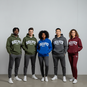 Sudadera con Capucha Rexfit Sports OEM, Estilo Urbano, Lavado Ácido, Algodón Grueso, con Bordado Personalizado - Product Image 4