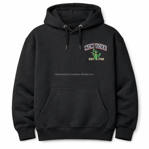 เสื้อฮู้ดดี้ผ้าเชนิลล์ปักลาย New York สำหรับผู้ชาย สไตล์ลำลอง ผ้าฝ้ายฟลีซ พิมพ์ลายด้านหน้า ทรงปกติ ใส่ได้ในช่วงฤดูใบไม้ร่วง - Product Image 2