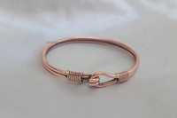 Bracelet et jonc ajustables en cuivre pur - Impression réactive personnalisée, fait main en Inde, N.S Overseas pour la Saint-Valentin