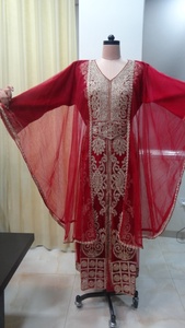 Vestido árabe largo de manga larga, caftán árabe bordado - Product Image 5