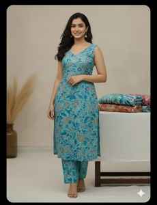 Viscosa chiffon chinnon con estampado bordado. Viscosa chinon chiffon premium: una fusión de bordado tradicional y arte de impresión moderno. - Product Image 4