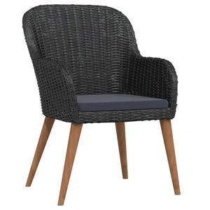 Conjunto de Comedor para Jardín en Gris Oscuro - Product Image 3