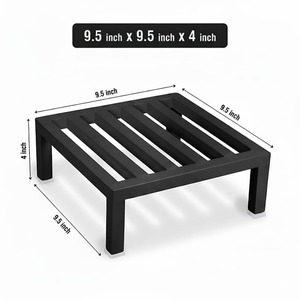 Support de présentation carré en métal pour plantes – Support moderne pour pots de fleurs - Product Image 2